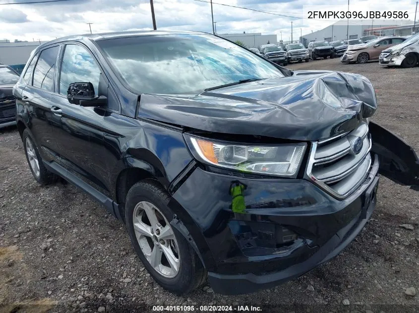 2FMPK3G96JBB49586 2018 Ford Edge Se