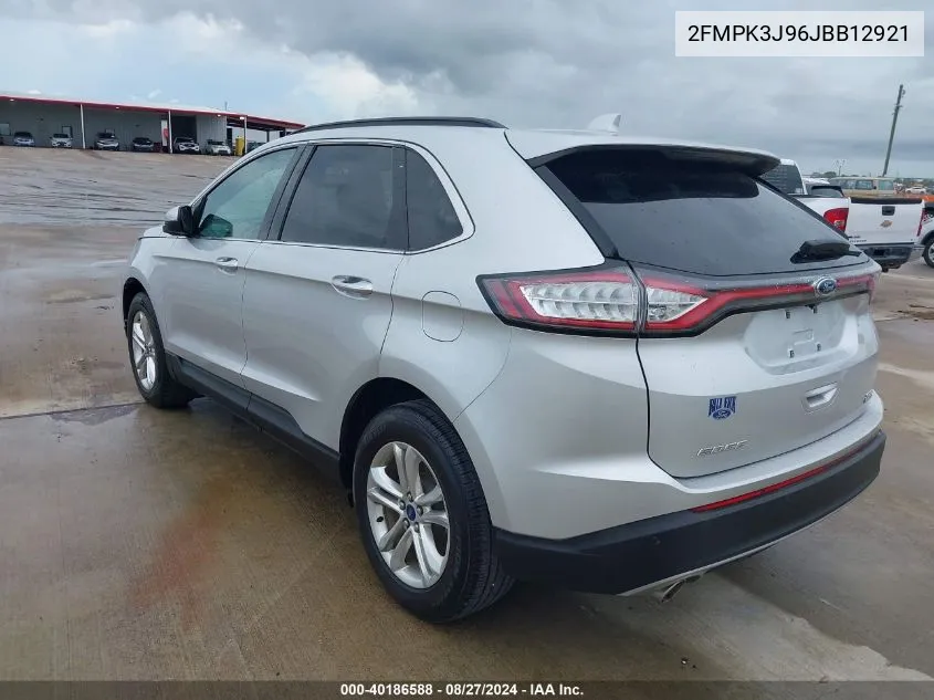 2018 Ford Edge Sel VIN: 2FMPK3J96JBB12921 Lot: 40186588