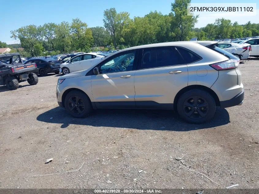 2FMPK3G9XJBB11102 2018 Ford Edge Se