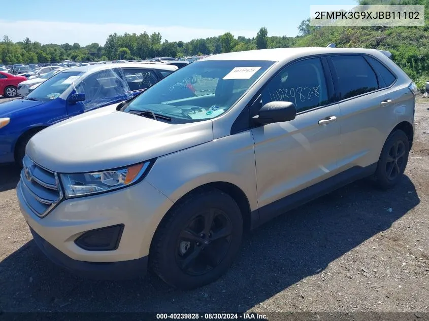 2FMPK3G9XJBB11102 2018 Ford Edge Se