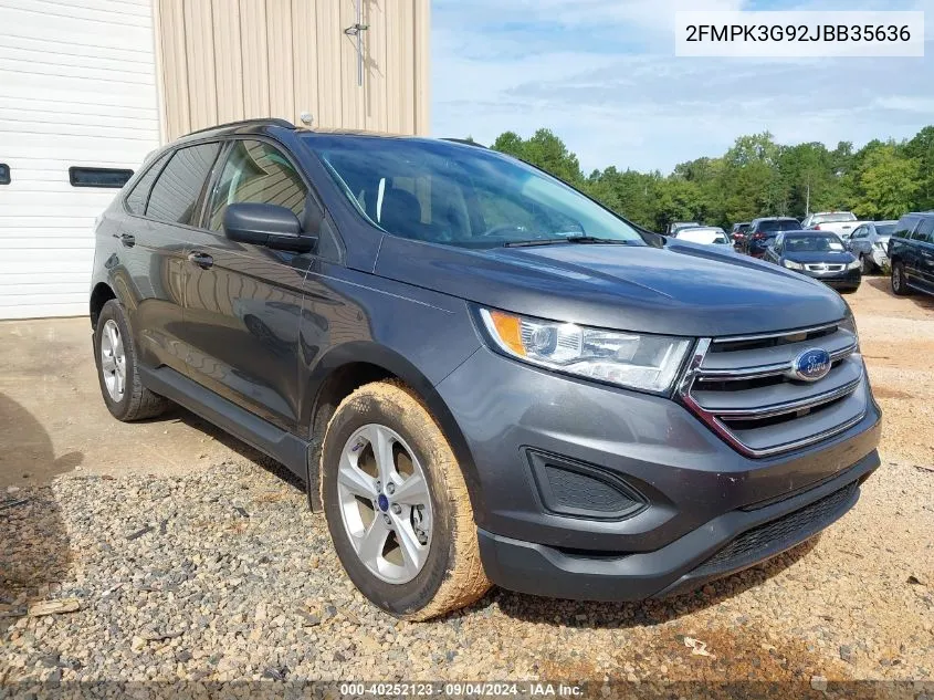 2FMPK3G92JBB35636 2018 Ford Edge Se