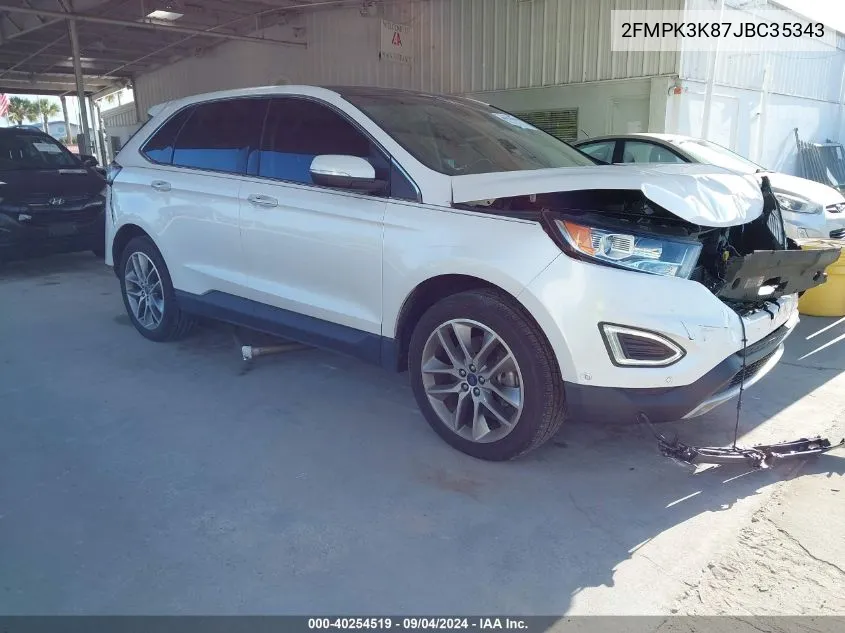 2FMPK3K87JBC35343 2018 Ford Edge Titanium