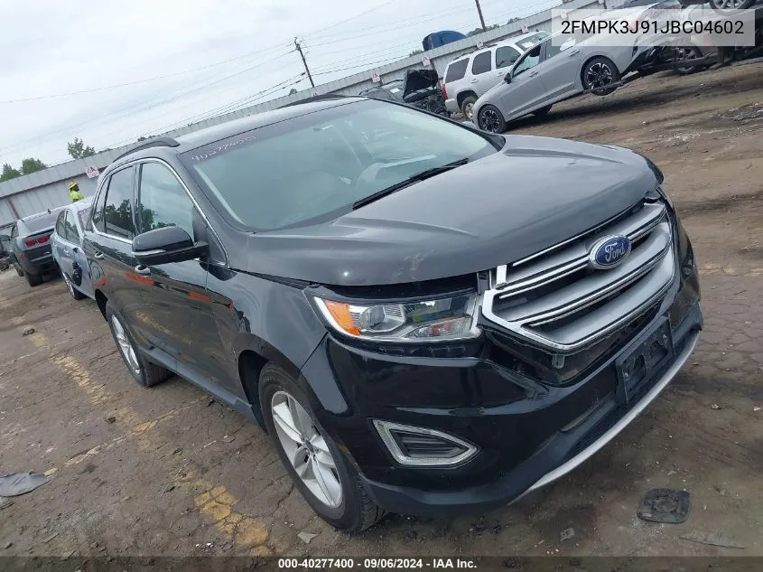 2018 Ford Edge Sel VIN: 2FMPK3J91JBC04602 Lot: 40277400