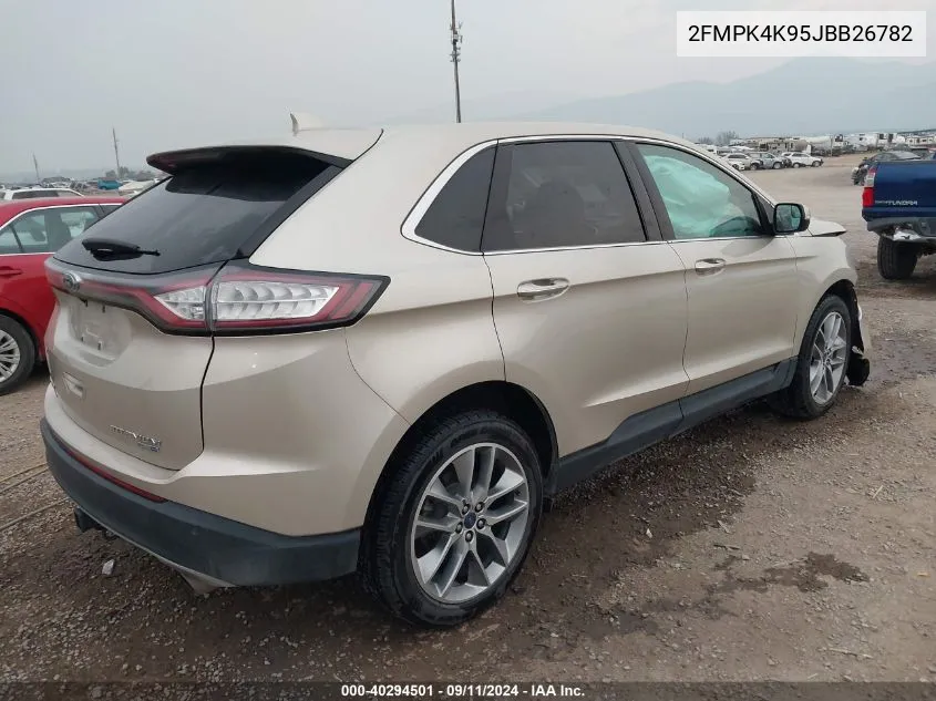 2018 Ford Edge Titanium VIN: 2FMPK4K95JBB26782 Lot: 40294501