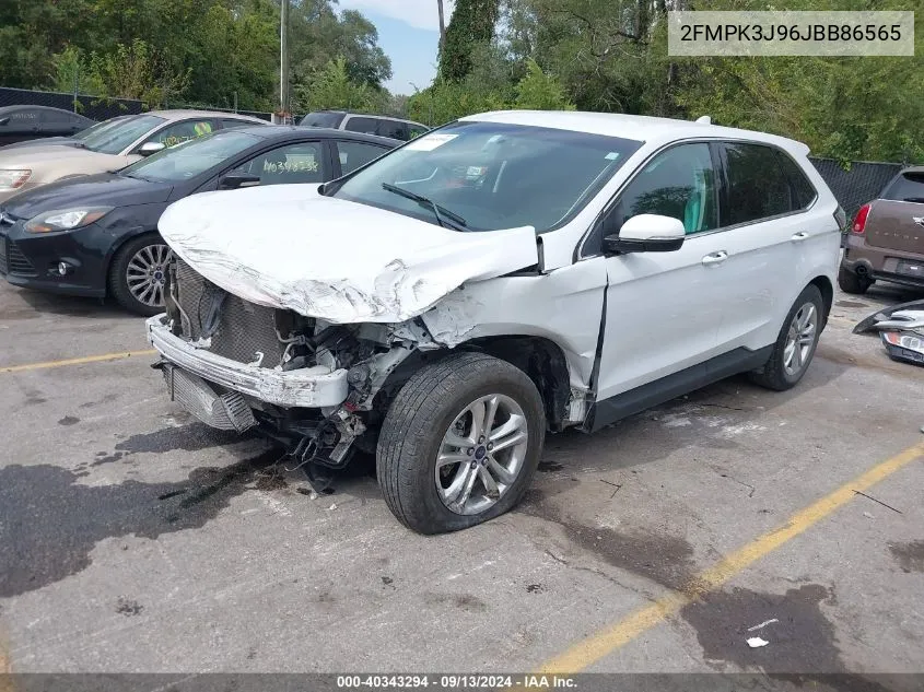 2018 Ford Edge Sel VIN: 2FMPK3J96JBB86565 Lot: 40343294