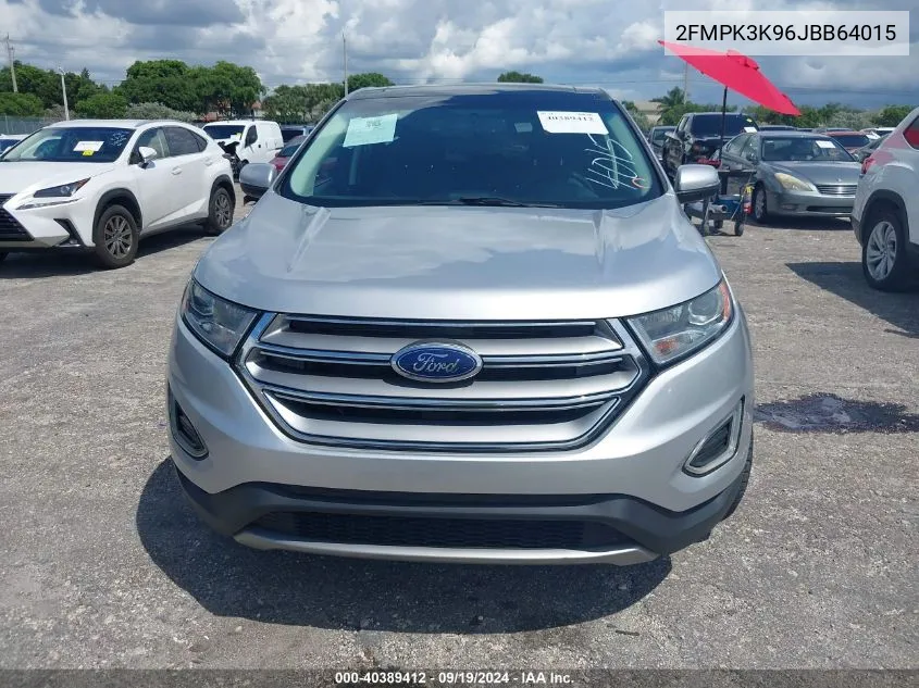 2018 Ford Edge Titanium VIN: 2FMPK3K96JBB64015 Lot: 40389412