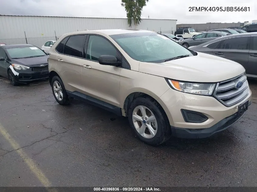 2018 Ford Edge Se VIN: 2FMPK4G95JBB56681 Lot: 40396936