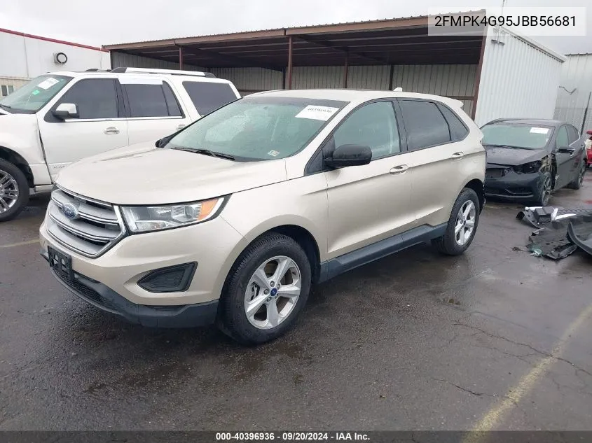 2018 Ford Edge Se VIN: 2FMPK4G95JBB56681 Lot: 40396936