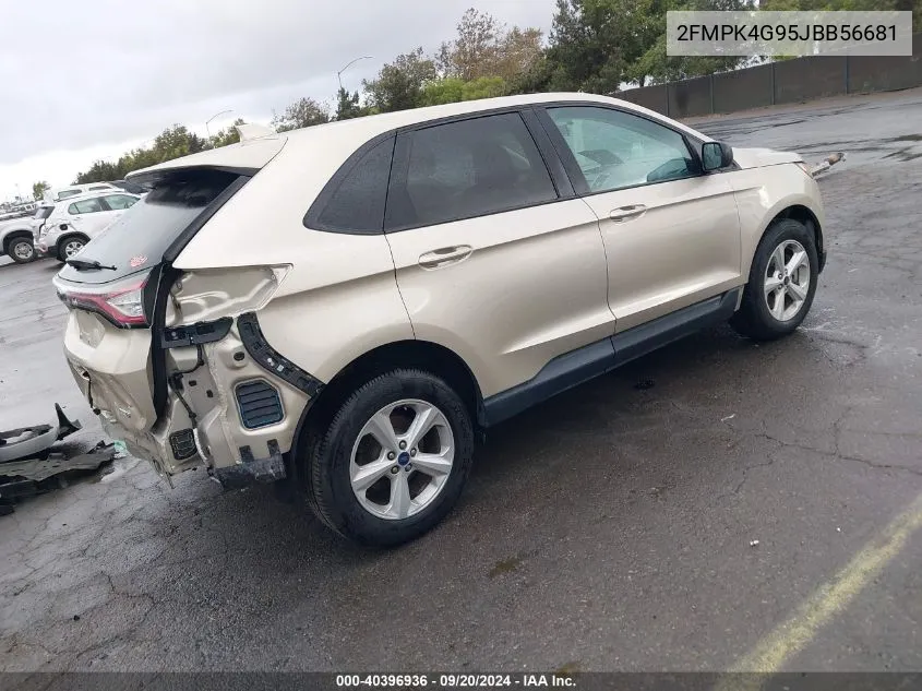 2018 Ford Edge Se VIN: 2FMPK4G95JBB56681 Lot: 40396936