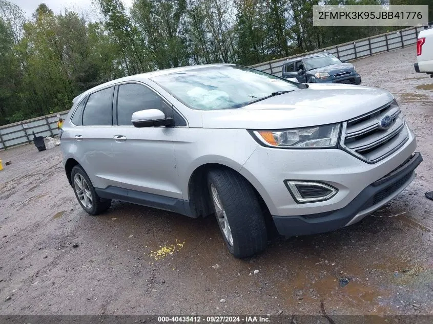 2018 Ford Edge Titanium VIN: 2FMPK3K95JBB41776 Lot: 40435412