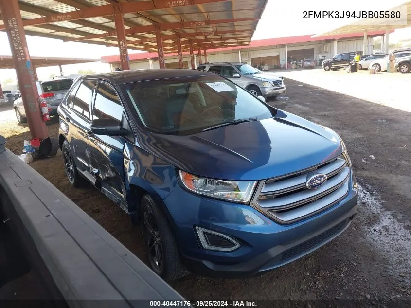 2018 Ford Edge Sel VIN: 2FMPK3J94JBB05580 Lot: 40447176