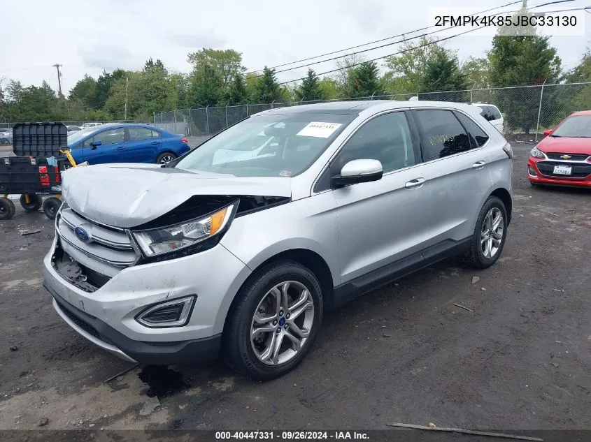 2018 Ford Edge Titanium VIN: 2FMPK4K85JBC33130 Lot: 40447331