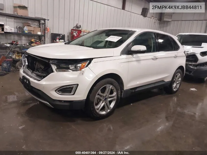 2018 Ford Edge Titanium VIN: 2FMPK4K9XJBB44811 Lot: 40451364