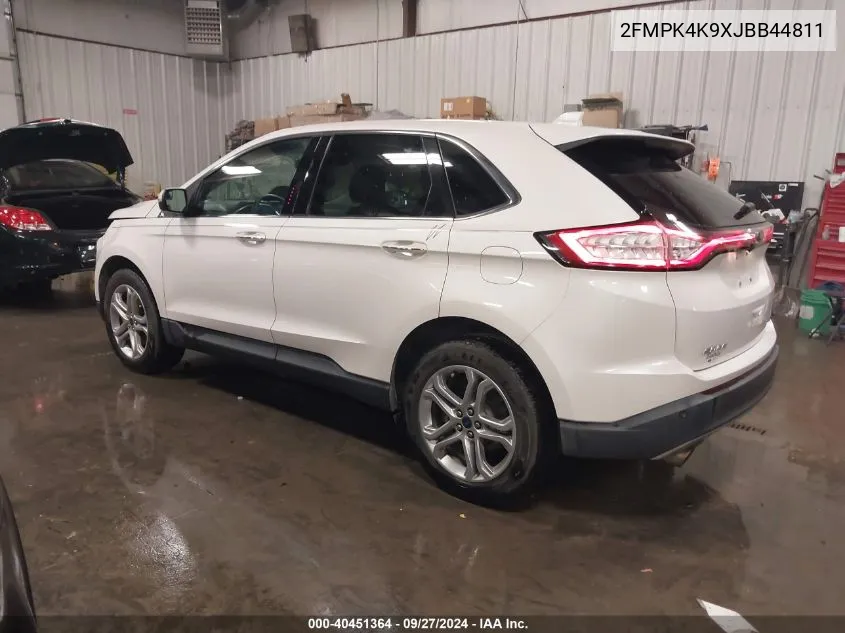 2018 Ford Edge Titanium VIN: 2FMPK4K9XJBB44811 Lot: 40451364