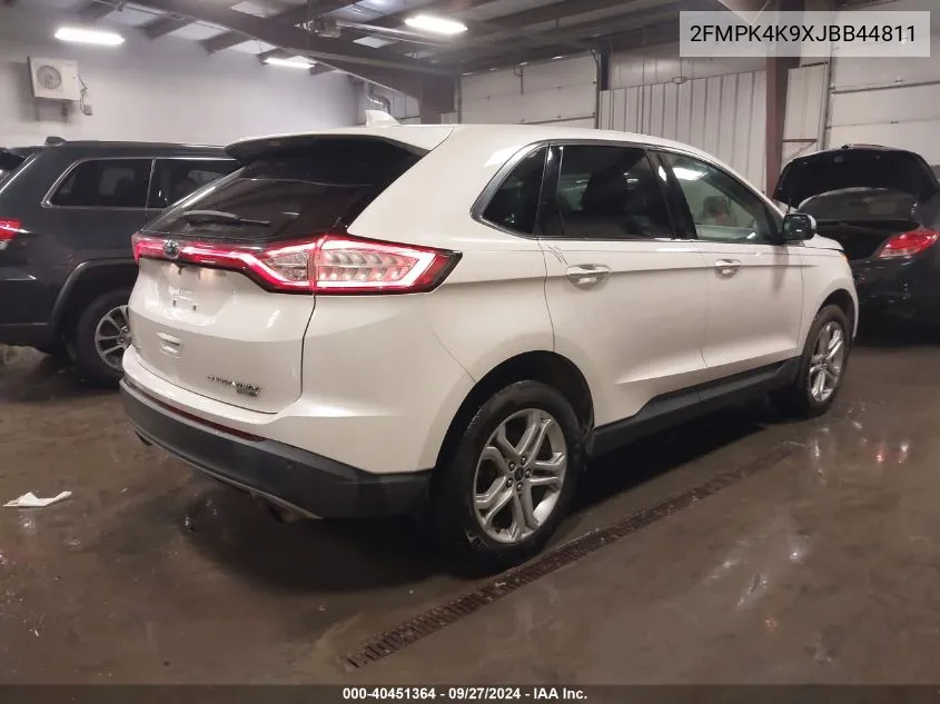 2018 Ford Edge Titanium VIN: 2FMPK4K9XJBB44811 Lot: 40451364