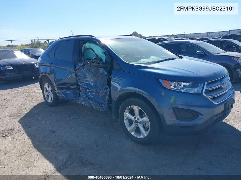 2018 Ford Edge Se VIN: 2FMPK3G99JBC23101 Lot: 40465693