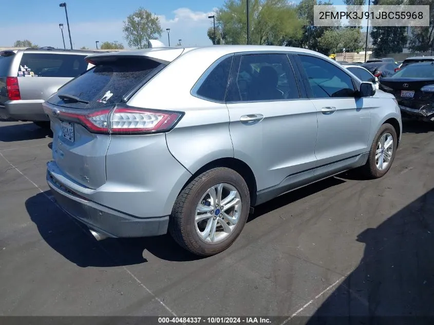 2018 Ford Edge Sel VIN: 2FMPK3J91JBC55968 Lot: 40484337