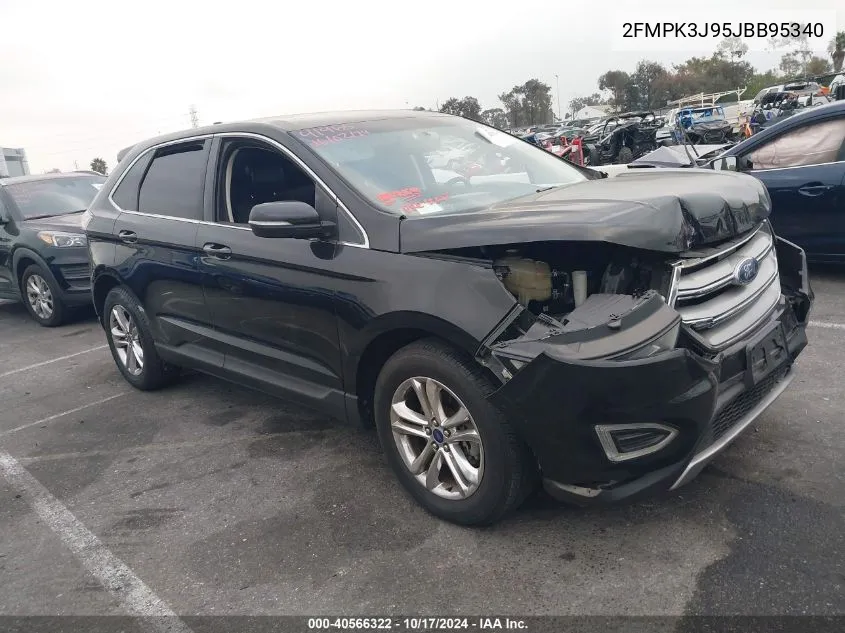 2018 Ford Edge Sel VIN: 2FMPK3J95JBB95340 Lot: 40566322