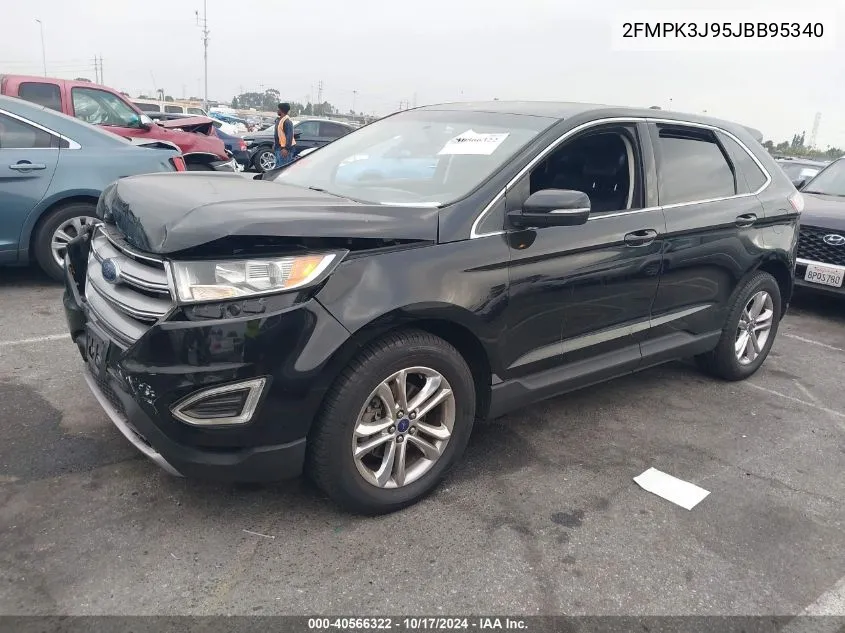 2018 Ford Edge Sel VIN: 2FMPK3J95JBB95340 Lot: 40566322