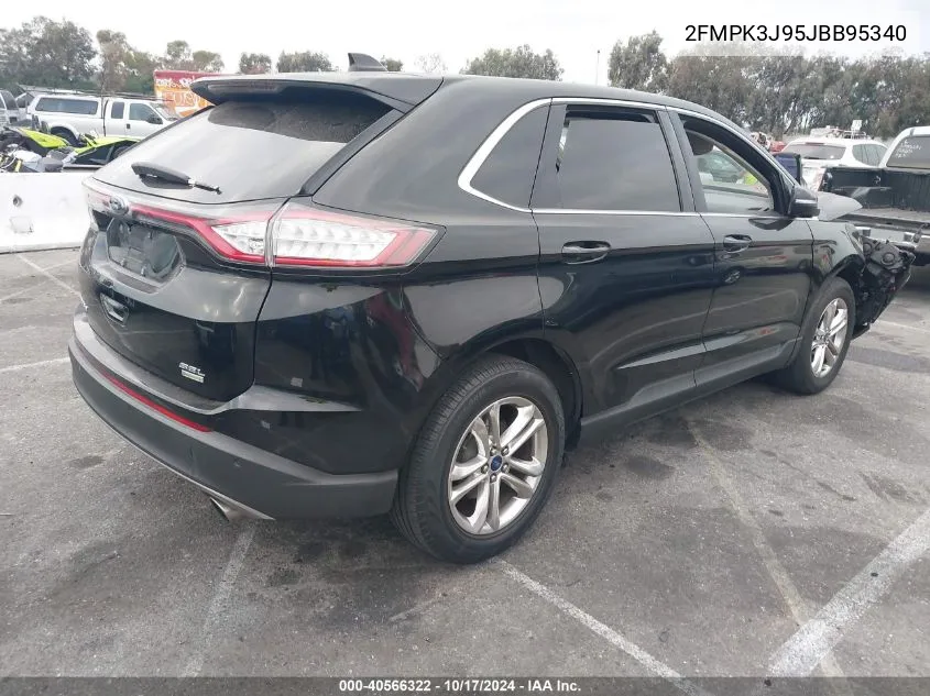 2018 Ford Edge Sel VIN: 2FMPK3J95JBB95340 Lot: 40566322