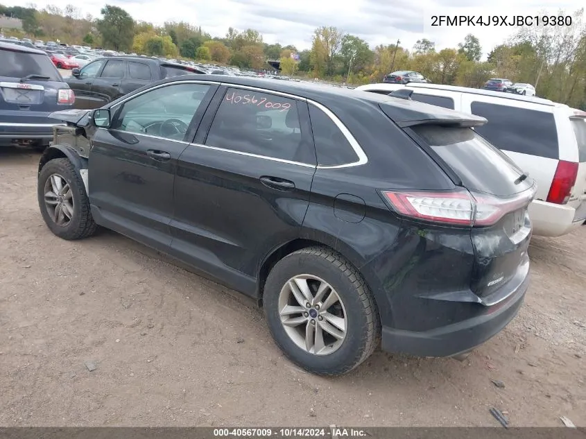 2018 Ford Edge Sel VIN: 2FMPK4J9XJBC19380 Lot: 40567009