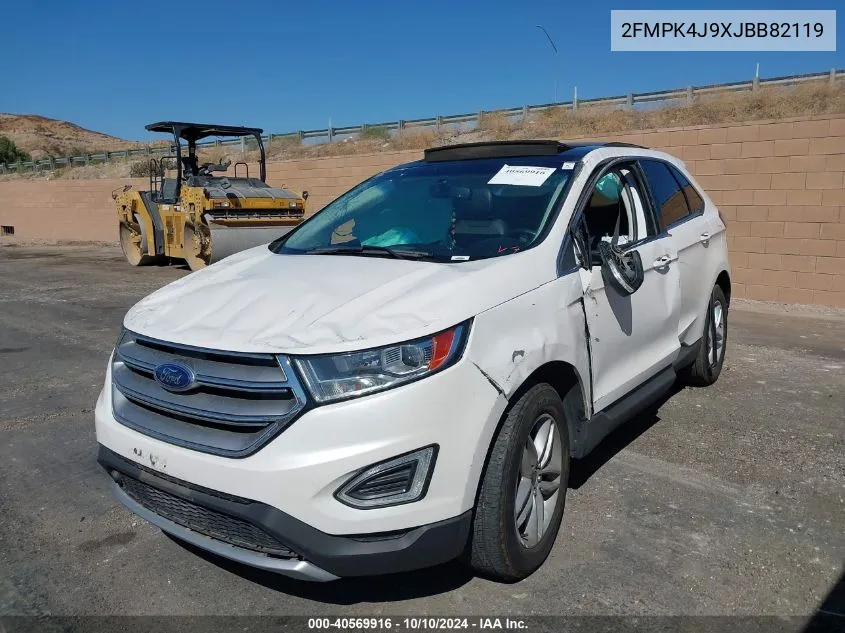 2018 Ford Edge Sel VIN: 2FMPK4J9XJBB82119 Lot: 40569916