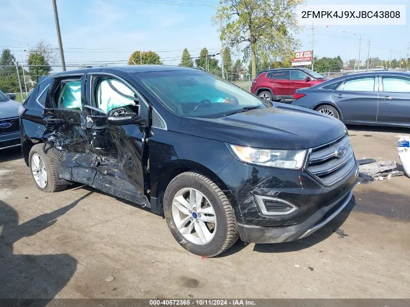 2018 Ford Edge Sel VIN: 2FMPK4J9XJBC43808 Lot: 40572365