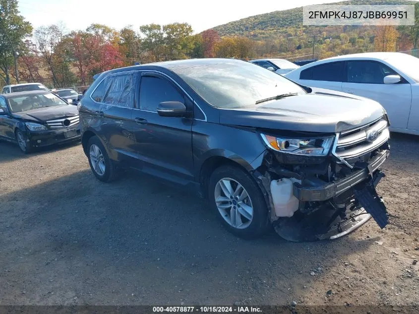 2018 Ford Edge Sel VIN: 2FMPK4J87JBB69951 Lot: 40578877