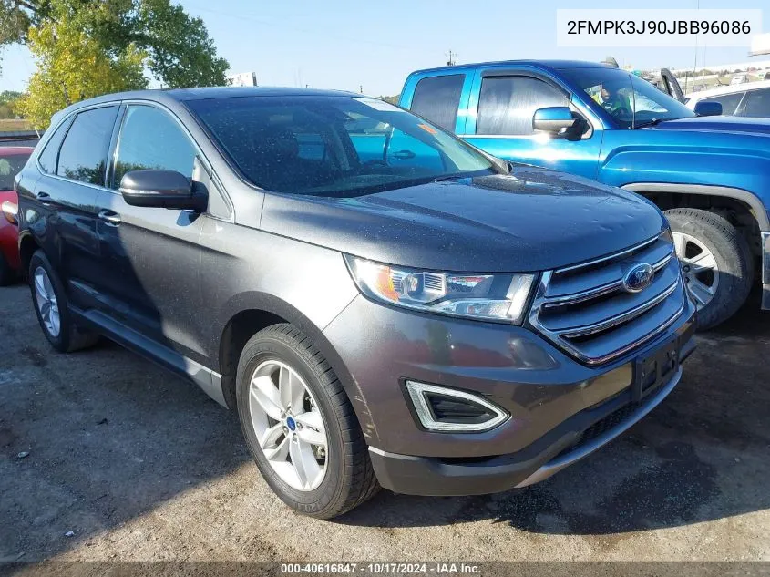 2018 Ford Edge Sel VIN: 2FMPK3J90JBB96086 Lot: 40616847