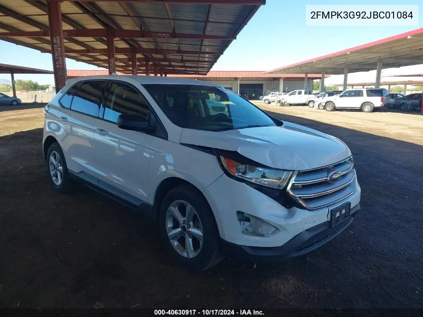 2018 Ford Edge Se VIN: 2FMPK3G92JBC01084 Lot: 40630917