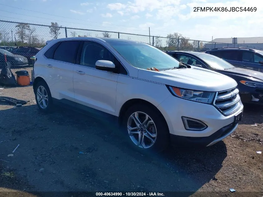 2018 Ford Edge Titanium VIN: 2FMPK4K86JBC54469 Lot: 40634990