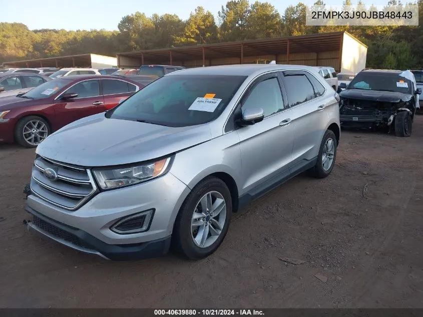 2018 Ford Edge Sel VIN: 2FMPK3J90JBB48443 Lot: 40639880