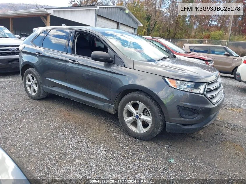 2018 Ford Edge Se VIN: 2FMPK3G93JBC25278 Lot: 40776420