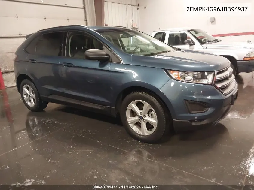 2018 Ford Edge Se VIN: 2FMPK4G96JBB94937 Lot: 40799411