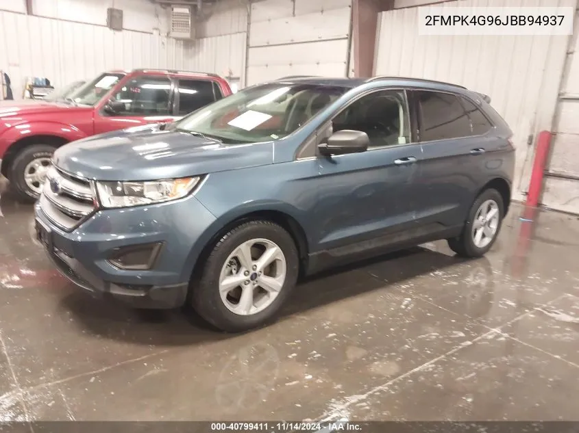 2018 Ford Edge Se VIN: 2FMPK4G96JBB94937 Lot: 40799411