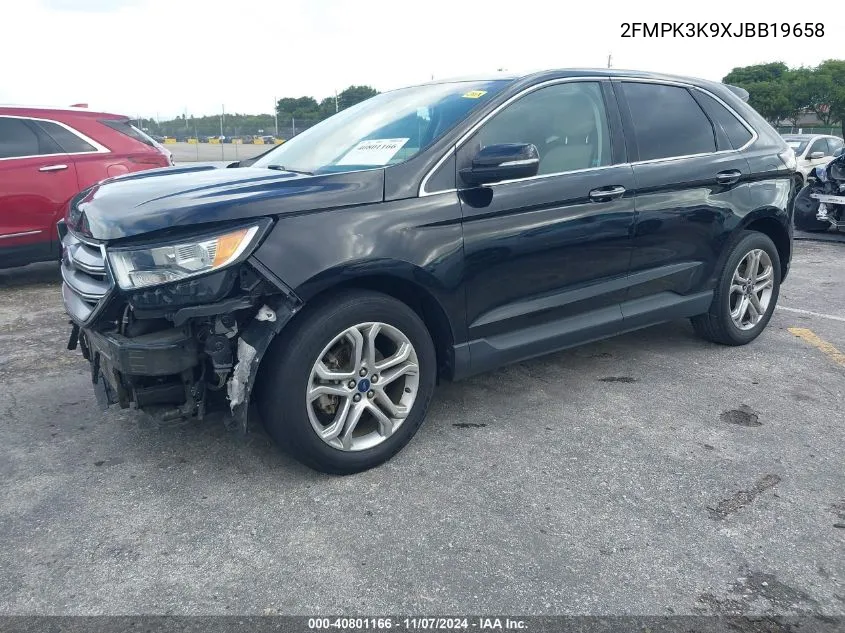 2FMPK3K9XJBB19658 2018 Ford Edge Titanium