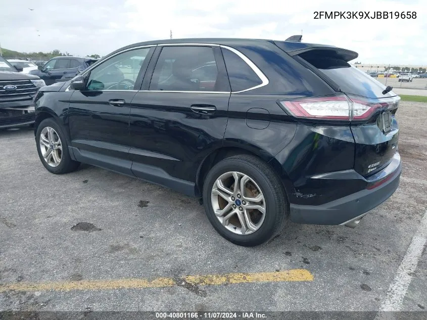 2FMPK3K9XJBB19658 2018 Ford Edge Titanium