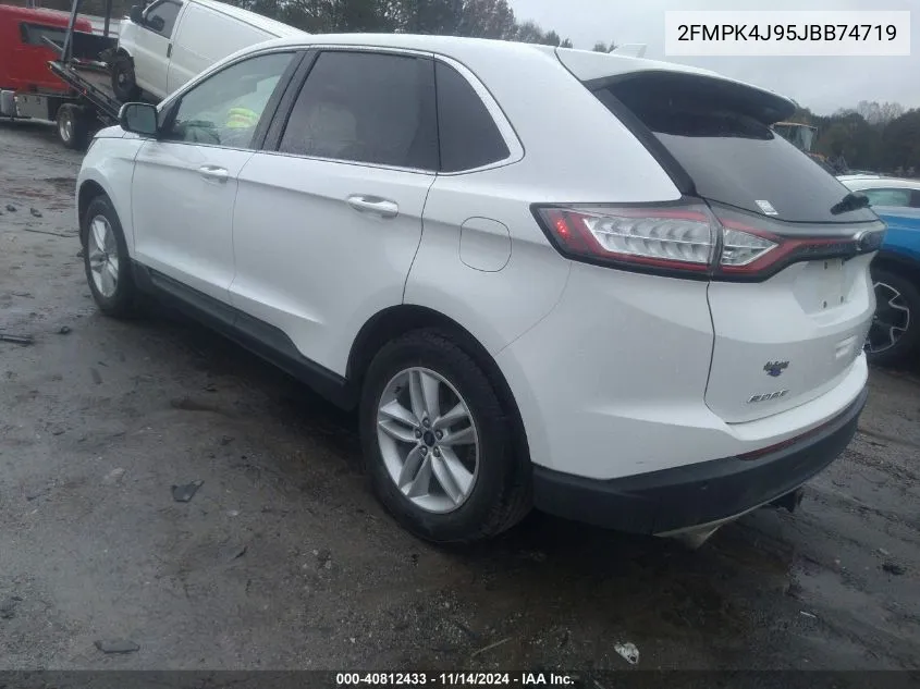 2018 Ford Edge Sel VIN: 2FMPK4J95JBB74719 Lot: 40812433