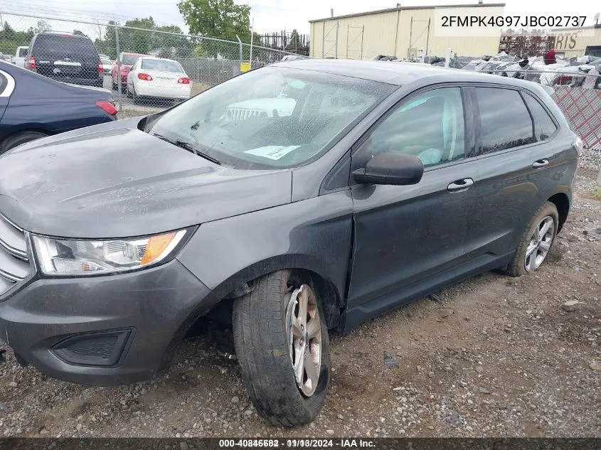 2018 Ford Edge Se VIN: 2FMPK4G97JBC02737 Lot: 40846682