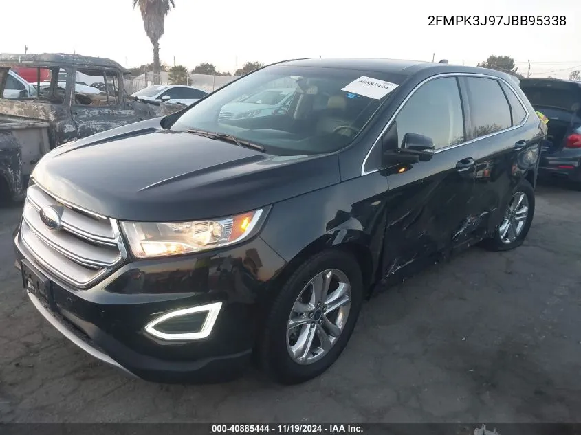 2018 Ford Edge Sel VIN: 2FMPK3J97JBB95338 Lot: 40885444