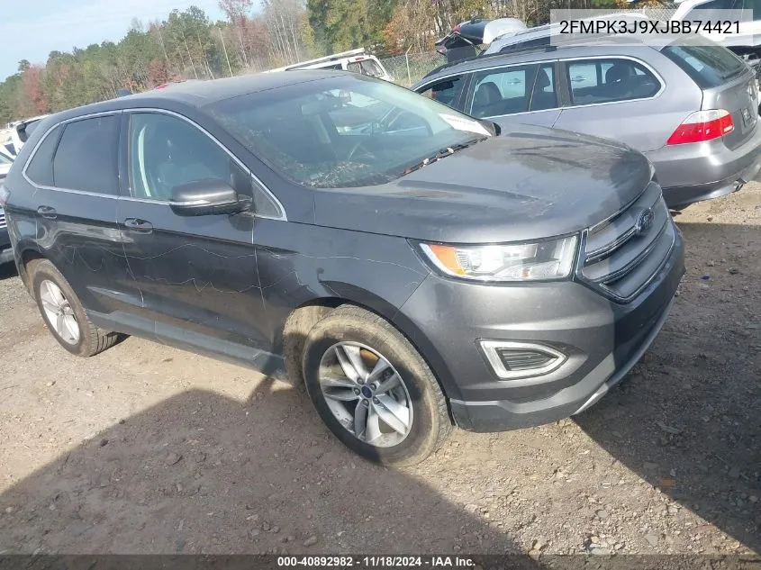 2018 Ford Edge Sel VIN: 2FMPK3J9XJBB74421 Lot: 40892982