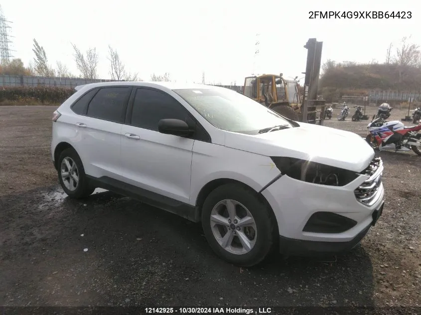 2FMPK4G9XKBB64423 2019 Ford Edge Se