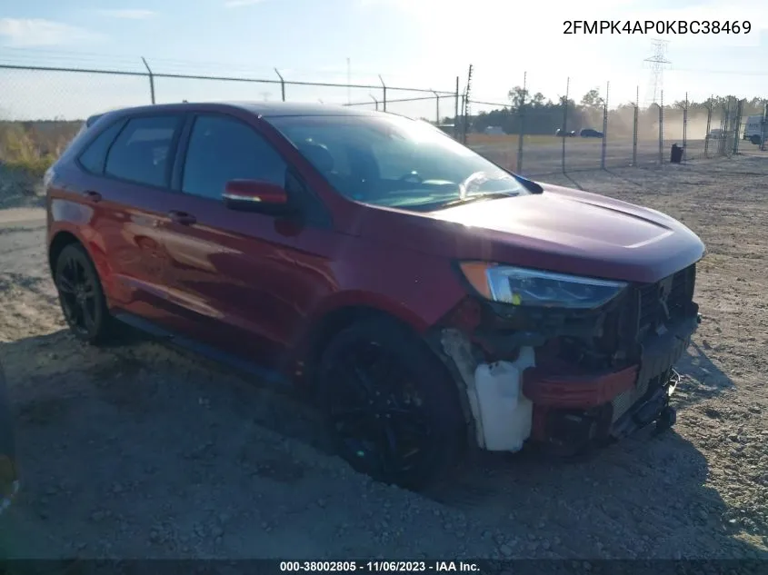 2FMPK4AP0KBC38469 2019 Ford Edge St