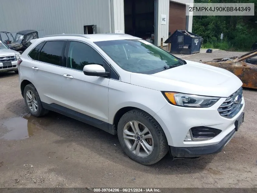 2FMPK4J90KBB44349 2019 Ford Edge Sel