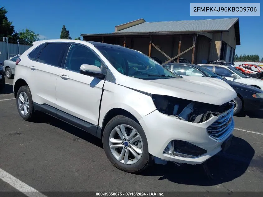 2019 Ford Edge Sel VIN: 2FMPK4J96KBC09706 Lot: 39858675