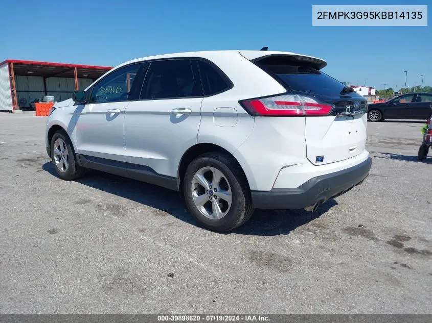 2FMPK3G95KBB14135 2019 Ford Edge Se