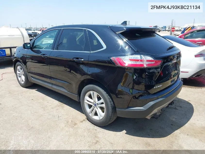 2FMPK4J93KBC21134 2019 Ford Edge Sel