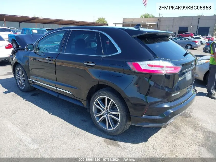 2FMPK4K99KBC06863 2019 Ford Edge Titanium