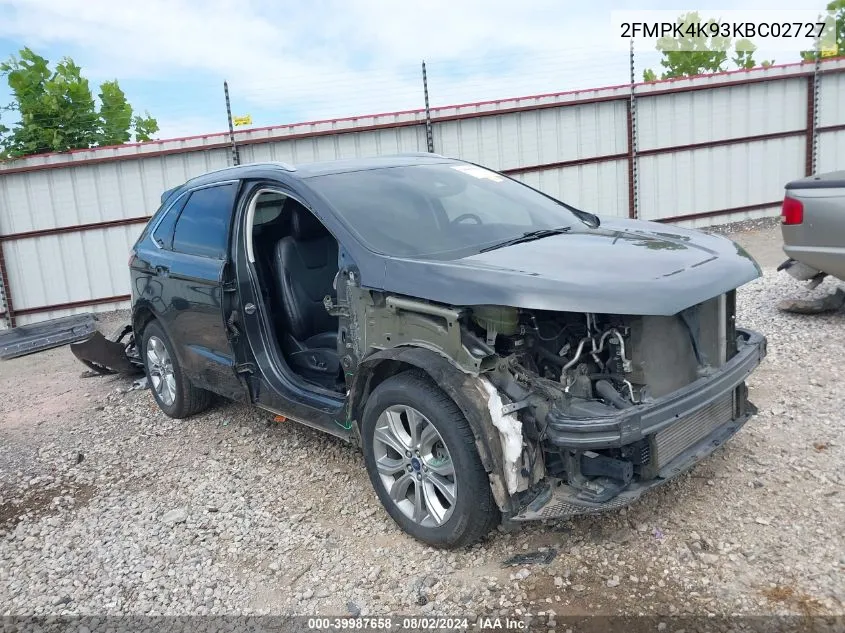 2FMPK4K93KBC02727 2019 Ford Edge Titanium