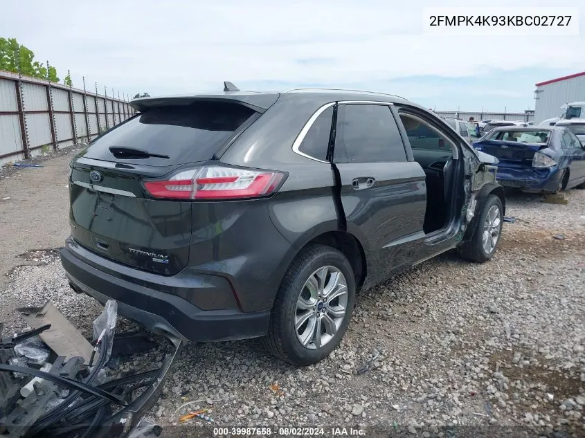 2FMPK4K93KBC02727 2019 Ford Edge Titanium